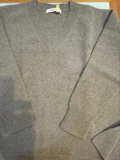 ウール&カシミヤ入り 日本製Vネックセーター