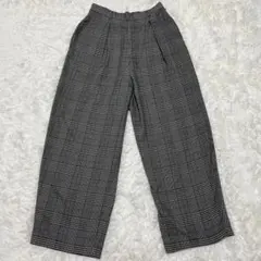 柄パンツ ワイドパンツ