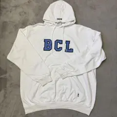 BCL カレッジロゴ パーカー フーディー ホワイト