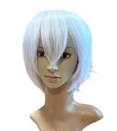 呪術廻戦 ウィッグ コスプレ 五条 悟 ごじょうさとる シルバー+ネット付きS
