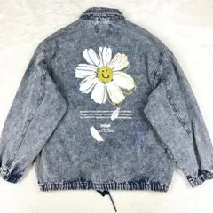 マークゴンザレス デニムトラッカージャケット Gジャン 花柄 スマイリー XL