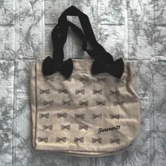【限定非売品】Forever21 リボン柄 キャンバス地　トートバッグ