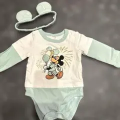 Disney Baby ミッキー ロンパース ヘアバンド付のサムネイル
