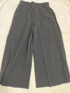 【美品】大きめグレー ワイドパンツ XL ポリエステル