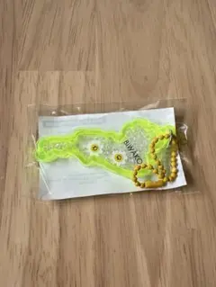 びわ湖アクリルキーホルダー　ガチャ　マーガレットステーションVer 琵琶湖黄色