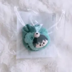 伏黒恵　マスコット付きシュシュ　はぐはぐみー