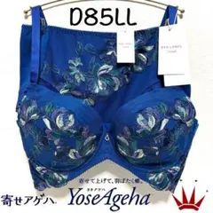 ＊D85LL トリンプ プレミアム 寄せアゲハ 花と油絵 ブラ＆ショーツM008