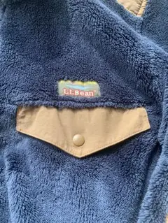 L.L.Bean フリースジャケット ネイビー ブラウン エルボーパッチ