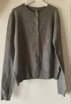 【Mサイズ】cocaリッチニットカーディガン　グレー