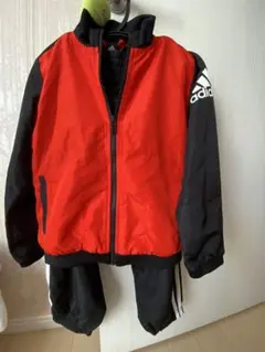 adidas ジャージセット 赤黒