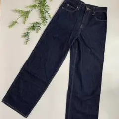 美品　UNIQLO ユニクロ　ワイドストレートジーンズ 22(56cm)