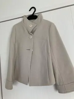 【美品】UNTITLED ベージュ ケープコート サイズ2