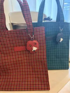 本日限定 美品 ファミリア トートバッグ大2個セット チェック柄トートバッグ