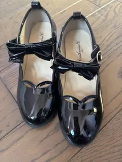Catherine C ブラックフォーマルシューズ　サイズ22センチ
