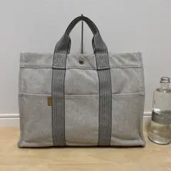 ■HERMES（エルメス）良品 / キャンパス素材 /トートバッグ / グレー系のサムネイル