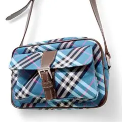 美品 バーバリーブルーレーベル ショルダーバッグ タッセル ノバチェック BURBERRY BLUE LABEL バーバリーブルーレーベル ショルダー