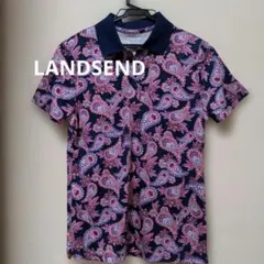 ランズエンド LANDSEND ペイズリー柄ポロシャツのサムネイル