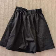 GLOBE ブラック キュロットスカート Mと黒いキュロットスカートサイズ160