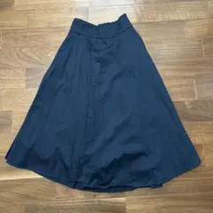 nano universe ネイビーフレアスカート サイズ36