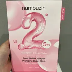 新品 numbuzin 2番ローズPDRNコラーゲンぷるぷるマスク 5枚のサムネイル