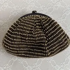 SANTI クラッチバッグ　ショルダー付き　ブラック