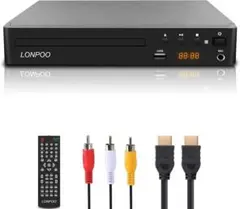 LONPOO DVD ブルーレイプレーヤー フルHD1080p DVDプレーヤー - メルカリ