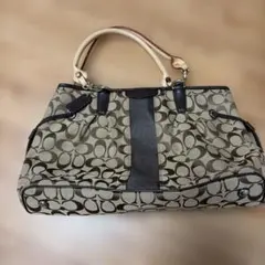 コーチ COACH アシュレイ シグネチャーサテン キャリーオール - メルカリ