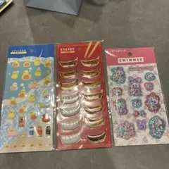 SWIMMER シャカシャカシール 餃子 アヒル 3点セットのサムネイル