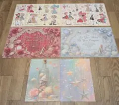 unichoco様　コラージュ素材 デザインペーパー♥激かわ　５種類　各２枚のサムネイル