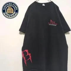 Tシャツ　半袖　プリント　綿100%　黒　L　USA古着
