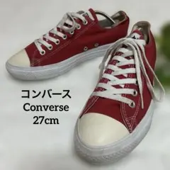 CONVERSE ALL STAR ローカットスニーカー レッド ×ホワイトのサムネイル