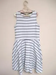 pom ponette juniorボーダー ノースリーブ ワンピース150cmのサムネイル