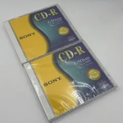 SONY CD-R 650MB 74分 CDQ-74CN 2枚セット