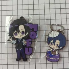 カラフルピーチもふくん ラバーマスコットキーチェーン 2コセット