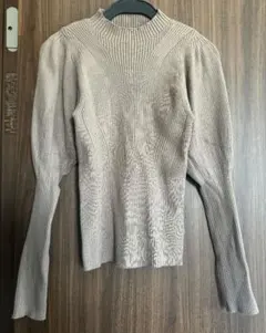 SNIDEL / シンプルパフスリリブニットプルオーバー