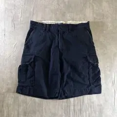 m6864【90s】【W36】ポロバイラルフローレン カーゴハーフパンツ バギー