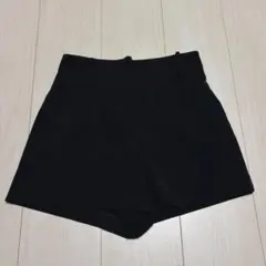 ZARA ショートパンツ 黒 1165/235 ベルトなし