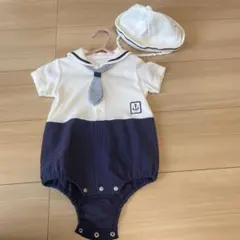 bebe reduction セーラーロンパース 帽子セットのサムネイル