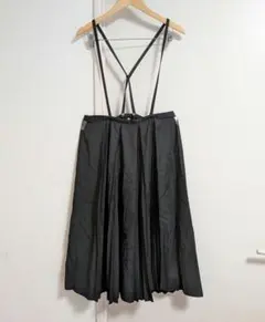 fig London 吊り プリーツスカート アンブレラSK 黒のサムネイル