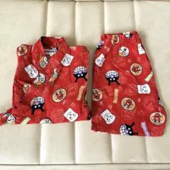 【美品】　甚平　アンパンマン　アンパンマングッズ　お祭り　夏祭り　95センチ