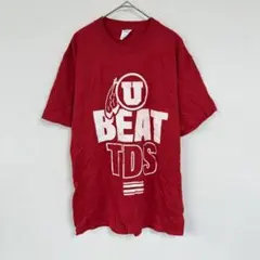 PORT & COMPANY【M】レッド Tシャツ U BEAT TDS
