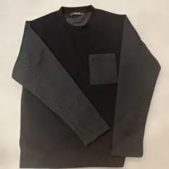 COMME CA MEN ブラック長袖カットソー