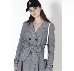 CECIL McBEE ギンガムチェック トレンチコートのサムネイル