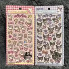 ハローキティ・クロミ ボンボンドロップシール2シートセット