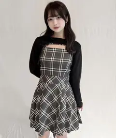NOMAE ショートニット×キャミワンピースセット