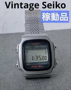 セイコー　SEIKO SILVER WAVE 70s デジタル腕時計 稼働品　R セイコー SEIKO SILVER WAVE 70s デジタル腕時計 稼働品 R Yahoo