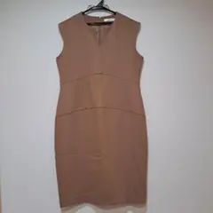【美品】DoCLASSE ノースリーブ ワンピース ブラウンのサムネイル