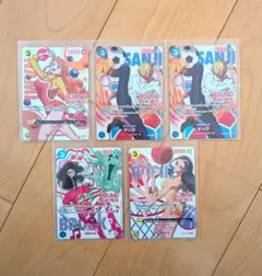 ROUND1　ラウンドワン　ワンピースカード　5枚