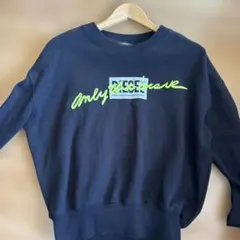DIESEL 黒 トレーナー グラフィックプリント