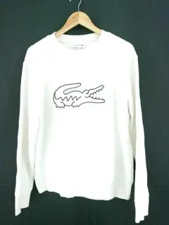 LACOSTE ラコステ　メンズ スウェット ホワイト　サイズL ◼️のサムネイル